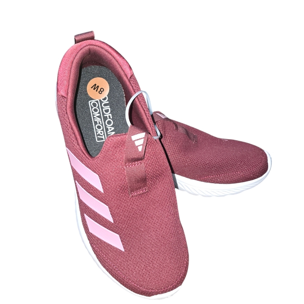 Adidas CloudFoam Walk Maroon  Slip-On Sneakers Brand New with Tag